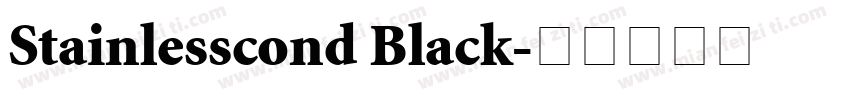 Stainlesscond Black字体转换